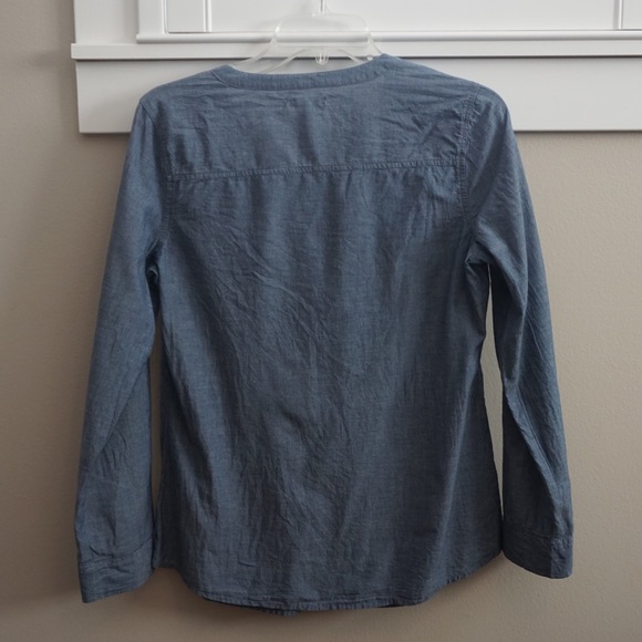 Blue long Sleeve Popover - Picture 3 of 3